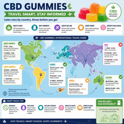 Can You Travel With CBD Gummies Internationally?